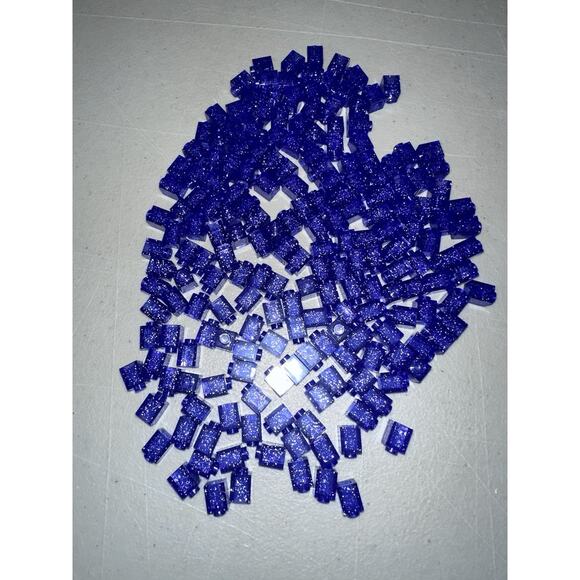 Lot of 200 LEGO 35382 Transparent Purple Glitter Brick 1 x 1 New - Picture 2 of 4